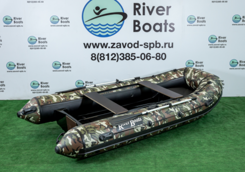 Лодка ПВХ РИБ RiverBoats RB-380 (Встроенный рундук)